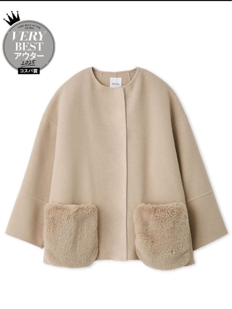 【新品未使用】MilaOwen♡2wayファーポケットリバーコート 0