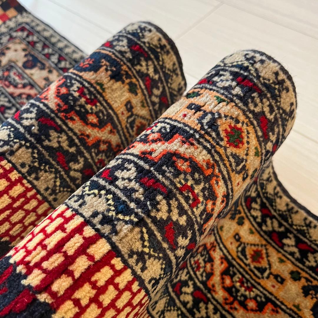 【新品未使用】アフガニスタン産 絨毯 ホジャロシュナイ メッカ
