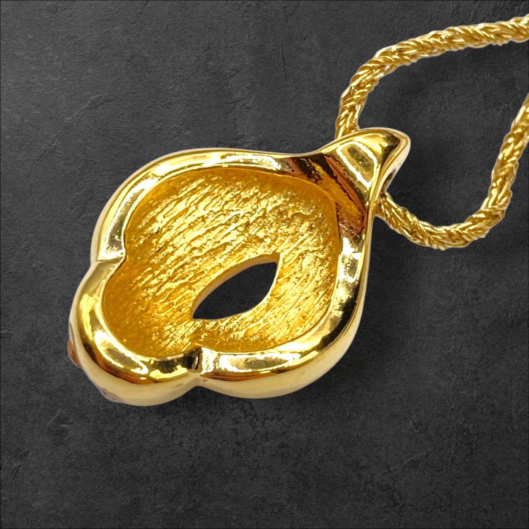 Dior ディオール リーフモチーフ ラインストーンネックレス 342