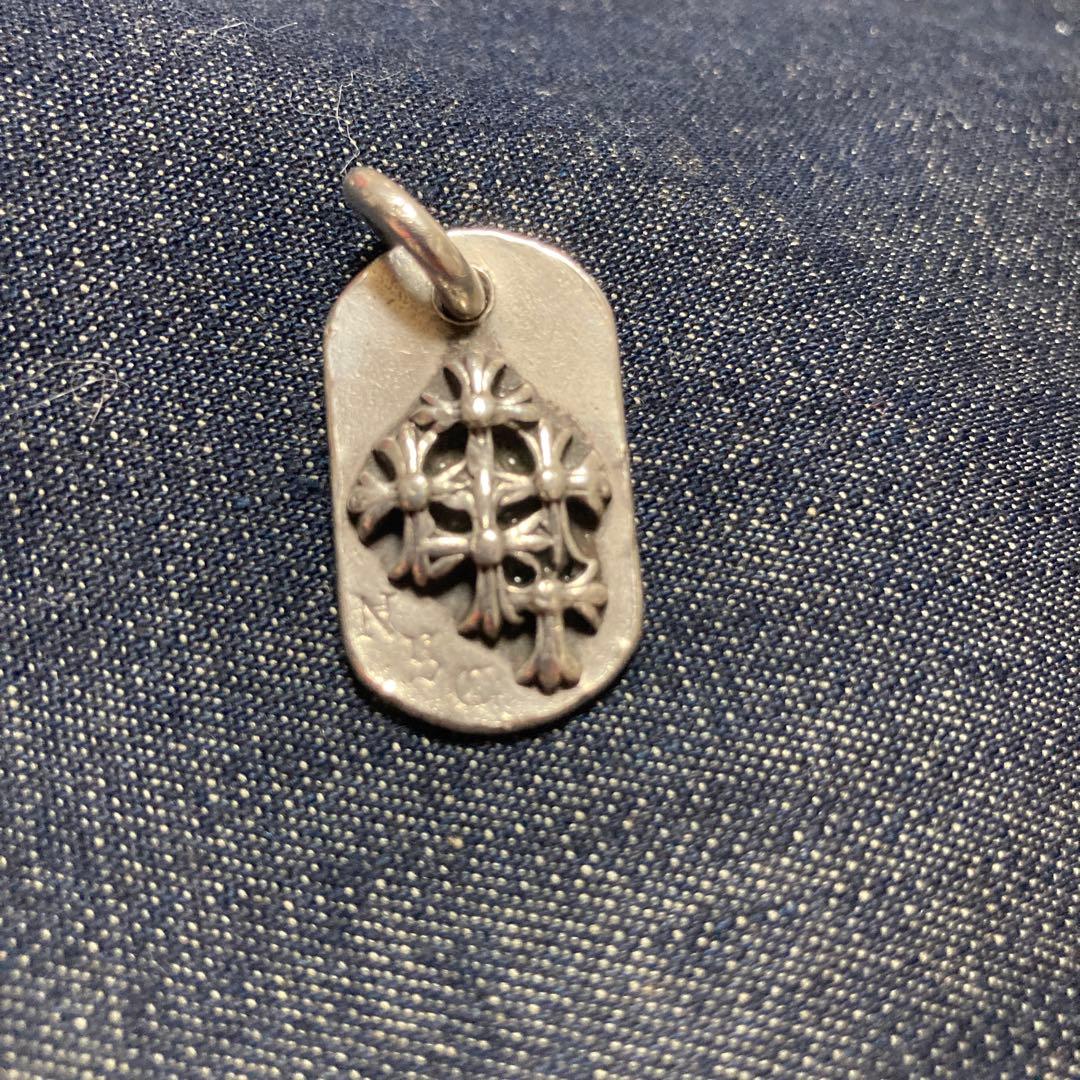 け*ゅ様 CHROME HEARTS　レイズドセメタリークロスドッグタグ 199