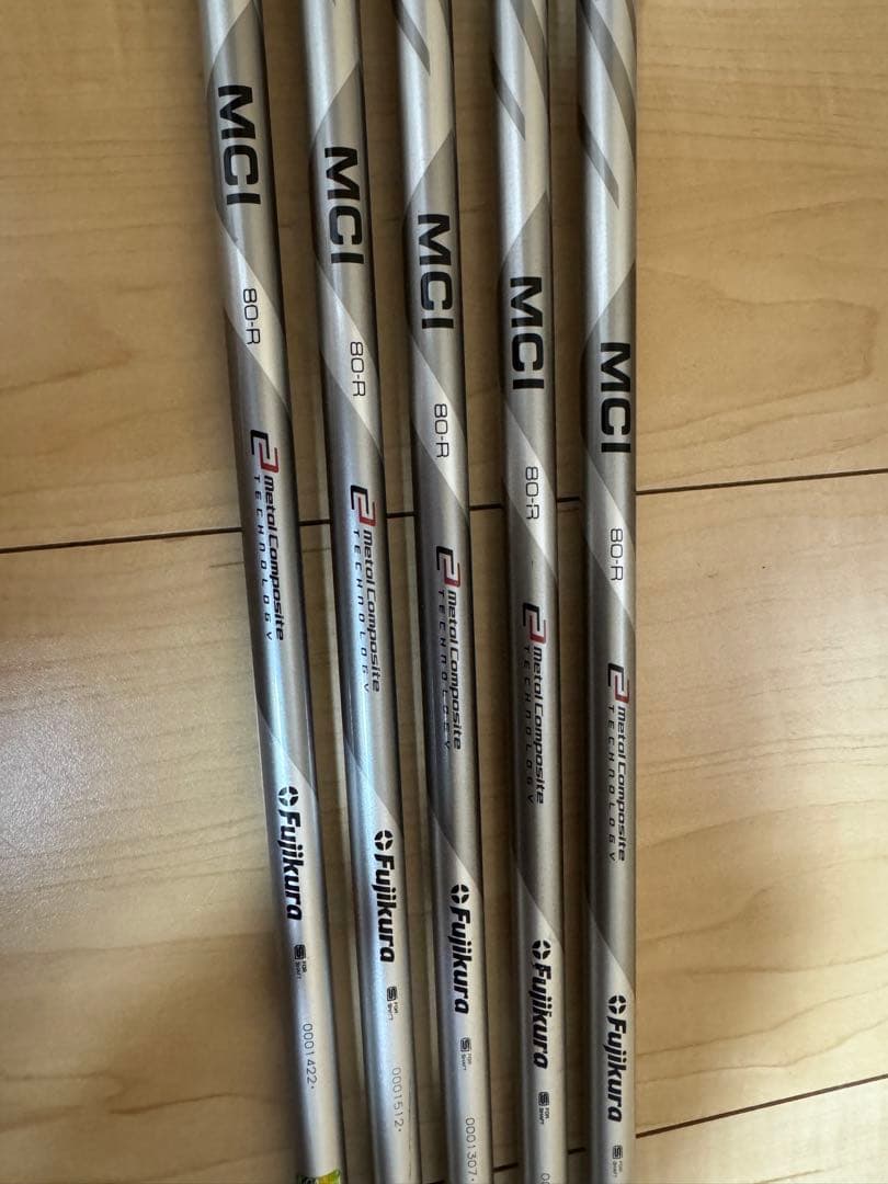 Fujikura MCI 80R ゴルフシャフト 5本セット