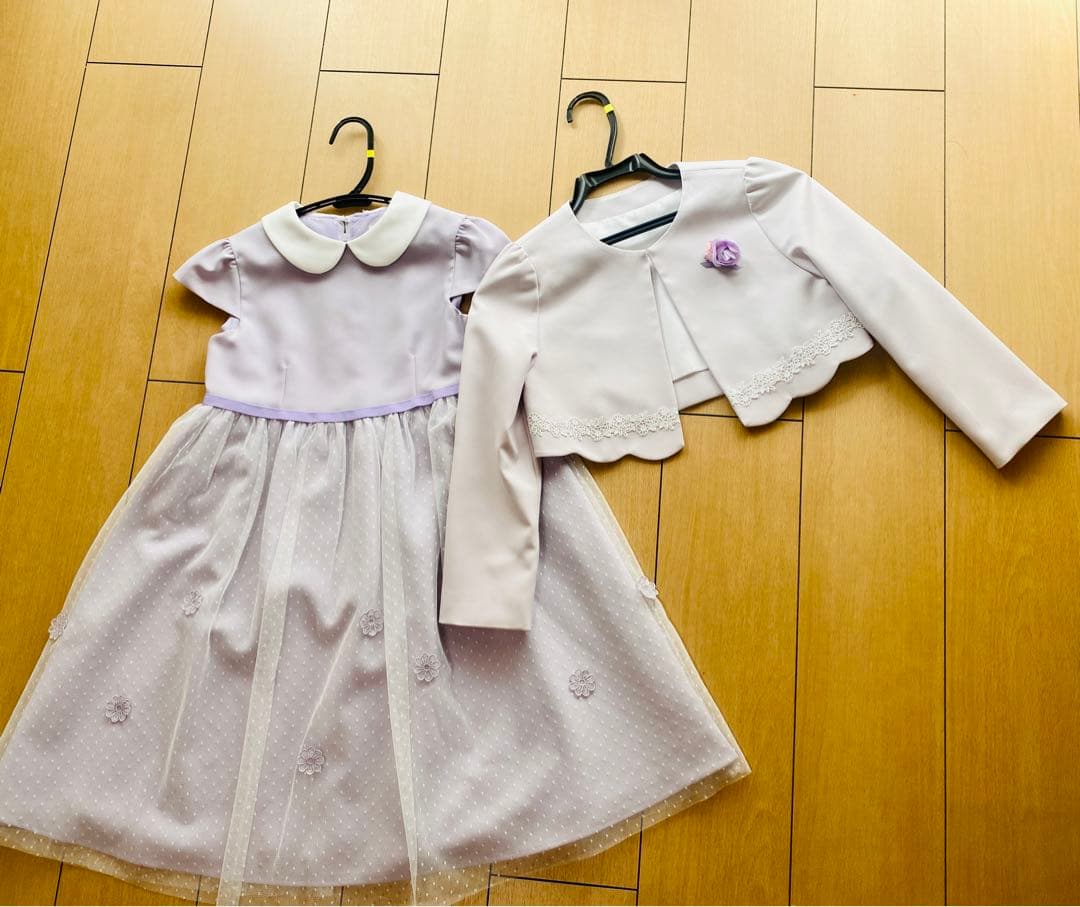 ELLE en noir 卒入学式　発表会　アンサンブルワンピース