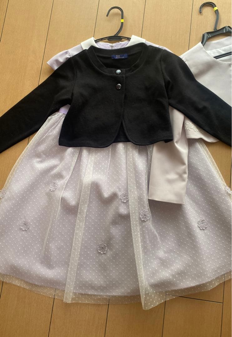 ELLE en noir 卒入学式　発表会　アンサンブルワンピース