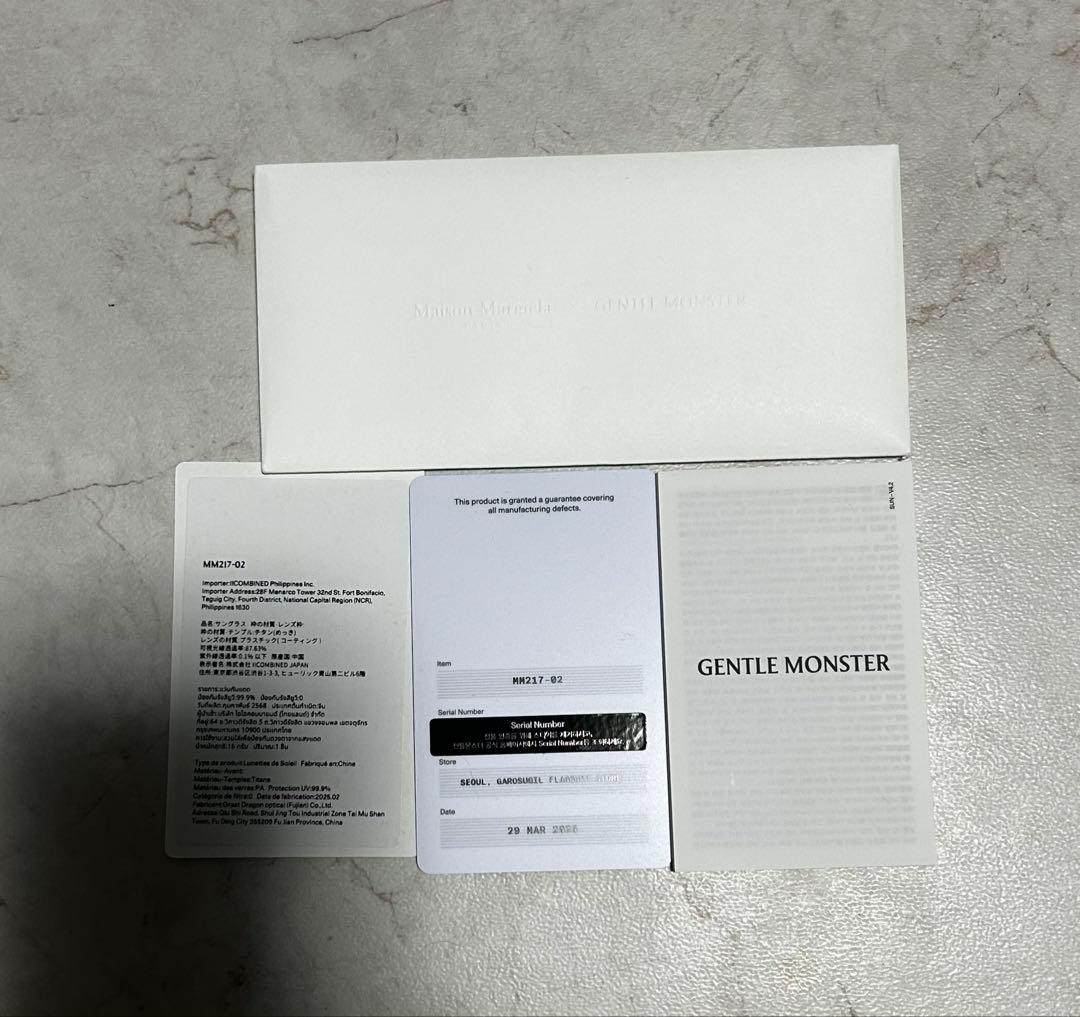 メガネ・老眼鏡 Gentle Monster Maison Margiela MM217 02