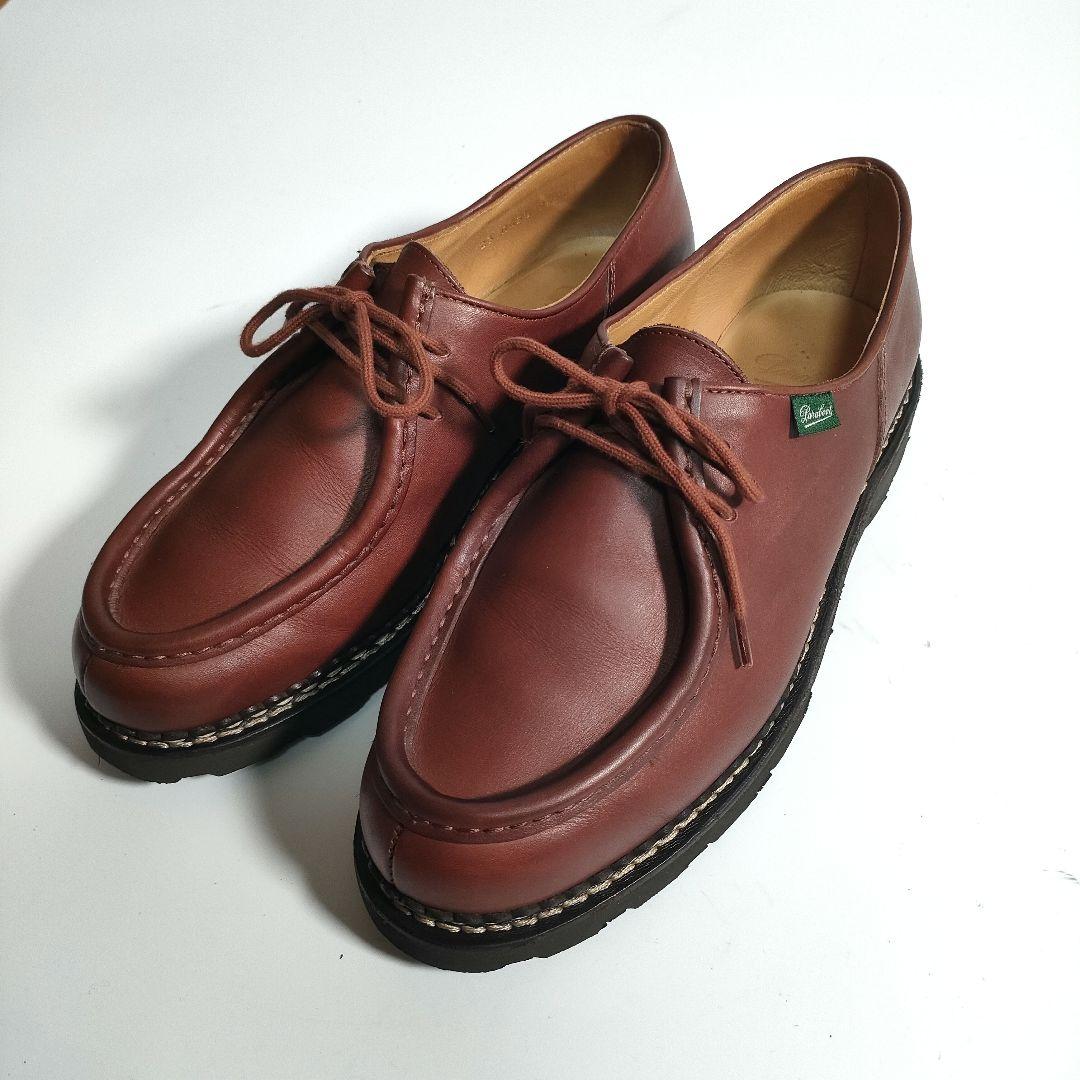 パラブーツ ミカエル 43.5 マロン レザー チロリアンシューズ