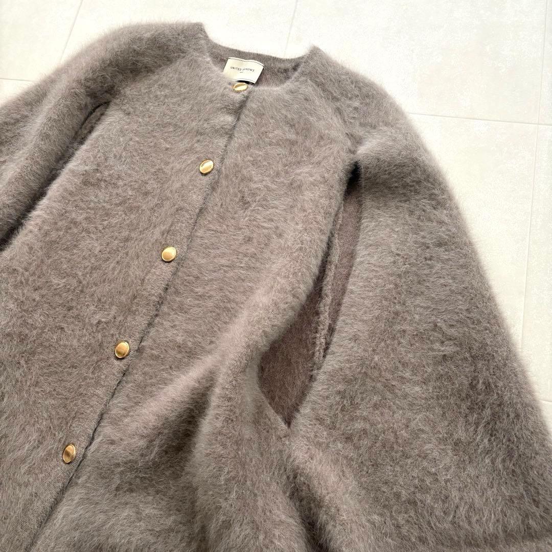 【タグ付未使用】UNITED ARROWS フォックスカシミヤケープ 24AW