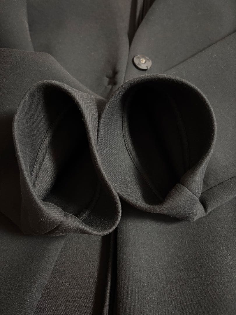 バンヤードストーム ノーカラージャケット ダンボール素材 ブラック