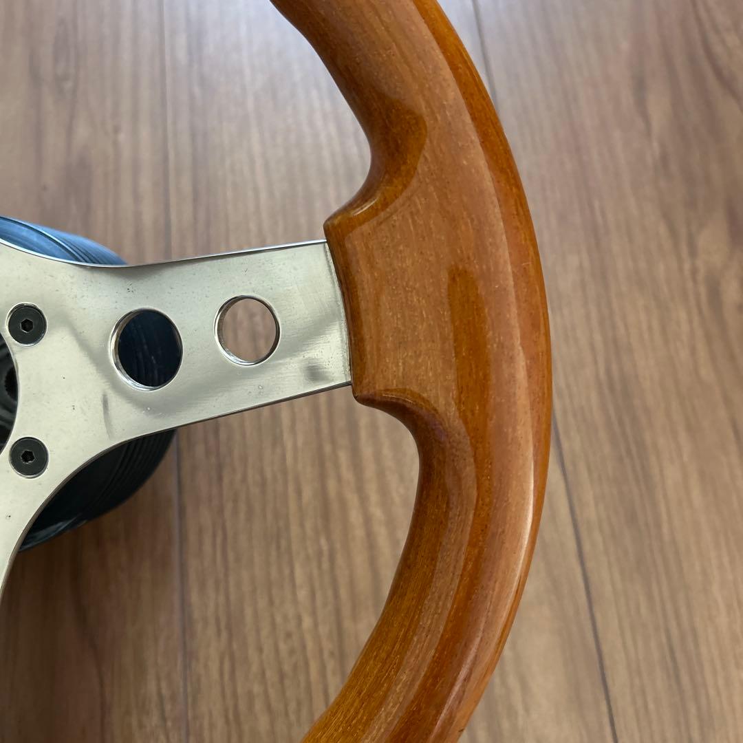 OBA 33パイ　ウッドステアリング　当時物