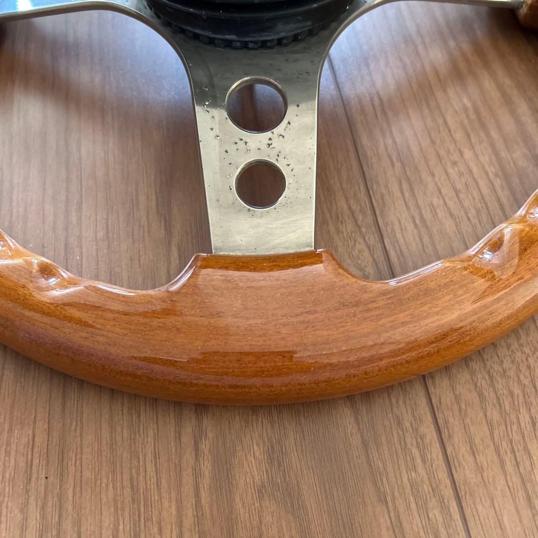 OBA 33パイ　ウッドステアリング　当時物