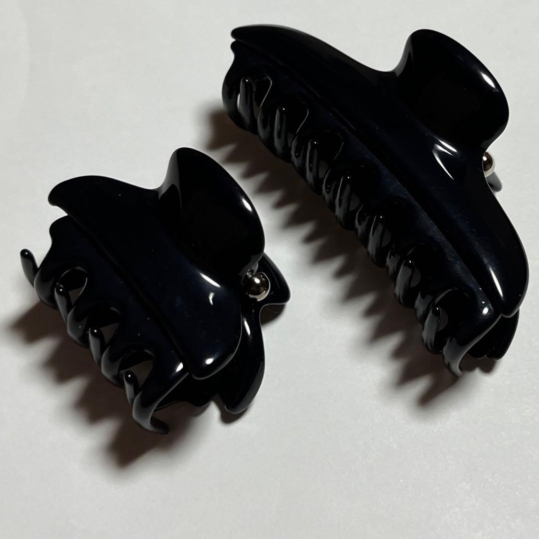 ACCA ヘアクリップ　大・小　ブラック　足1本欠あり