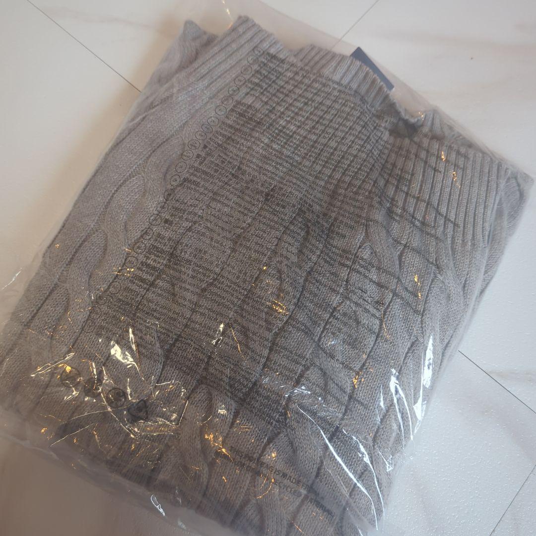 【新品】Polo Ralph Lauren ケーブルニットセーター S グレー