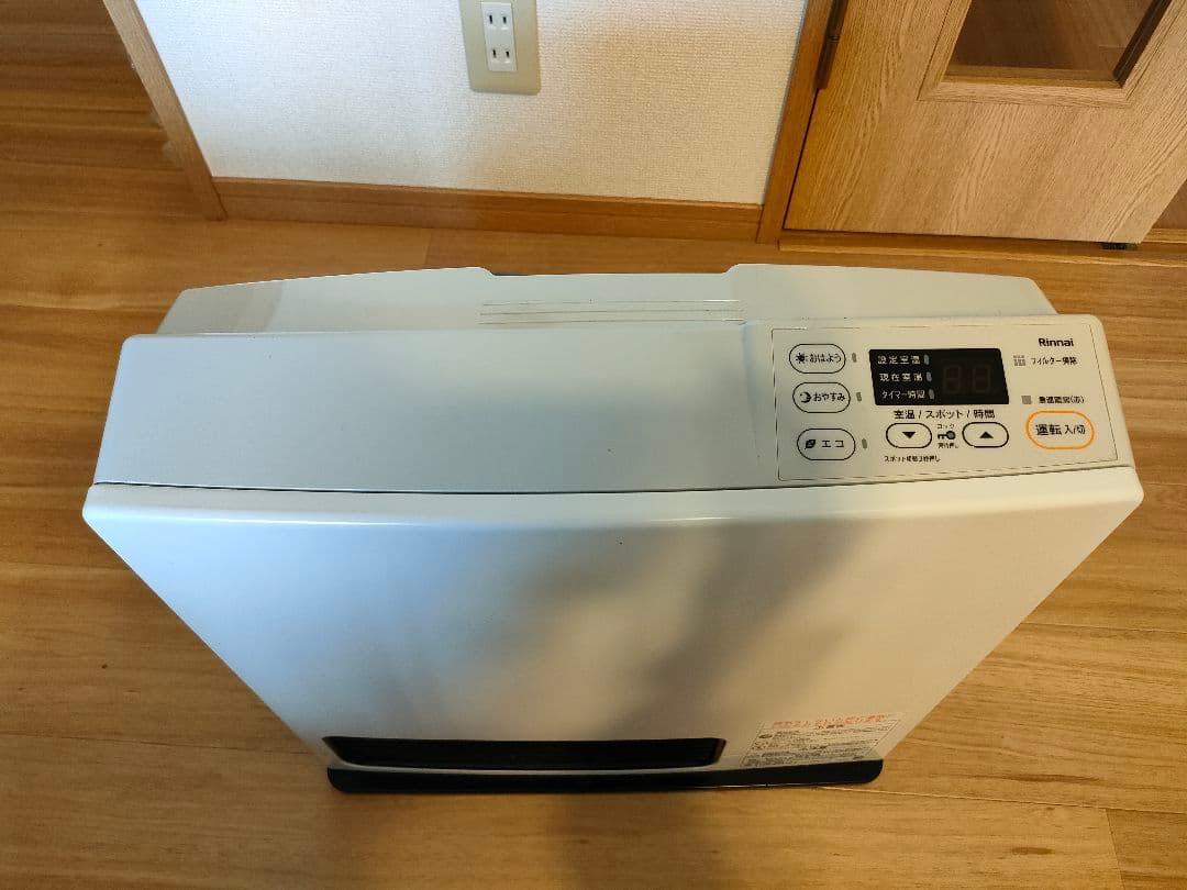 リンナイ　ガスファンヒーター 22年式SRC-365E 3mガスホース付き