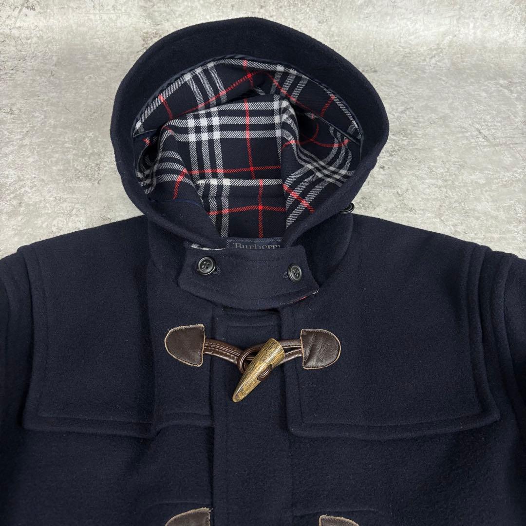 バーバリー　BURBERRY ノバチェック　ダッフルコート　カシミヤ混　ウール