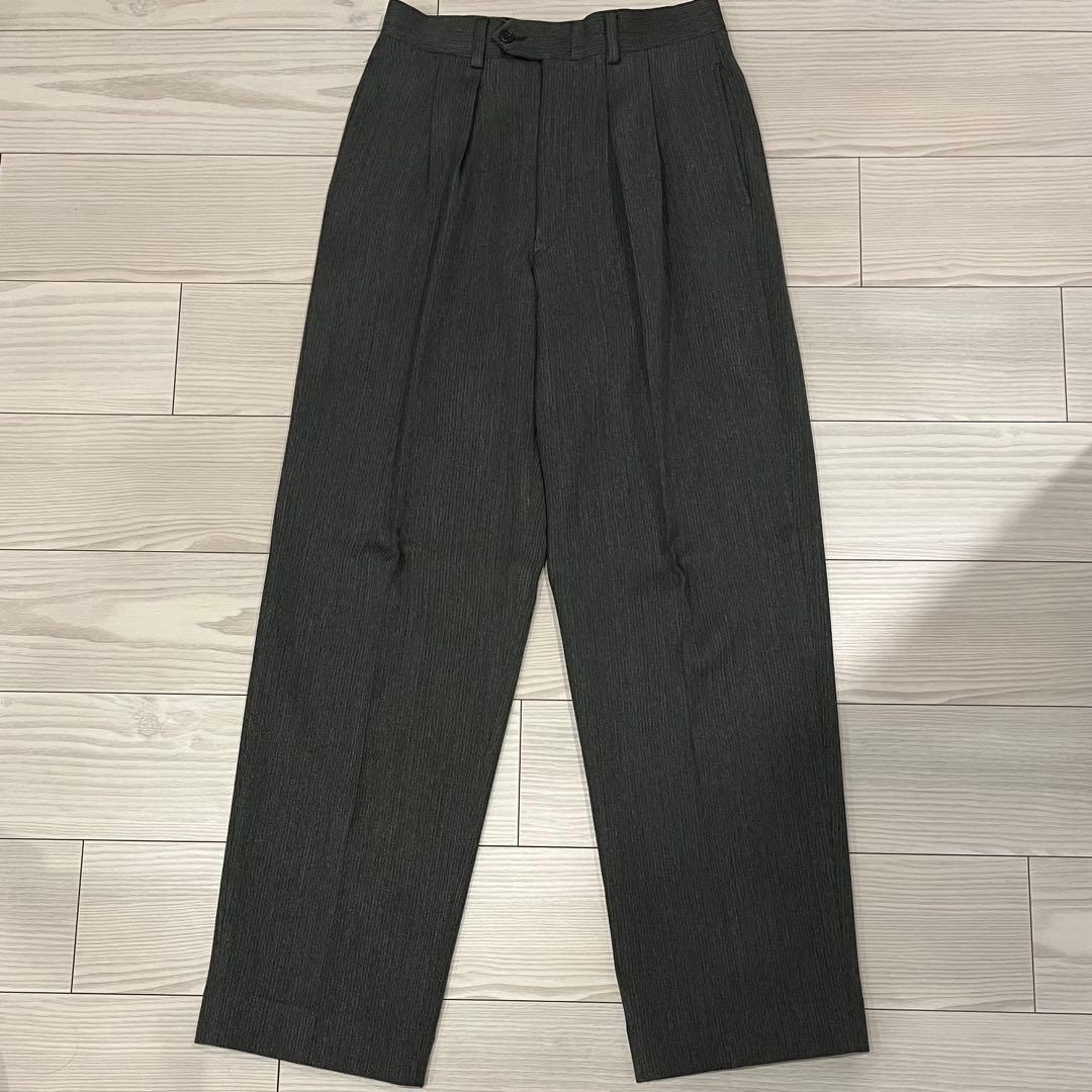 パンツ GIORGIO ARMANI / Gray Wool Wide Slacks