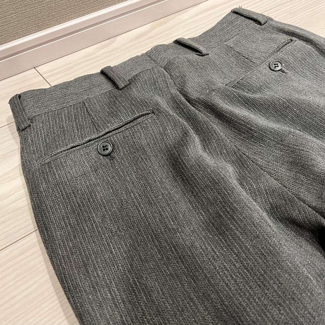 パンツ GIORGIO ARMANI / Gray Wool Wide Slacks