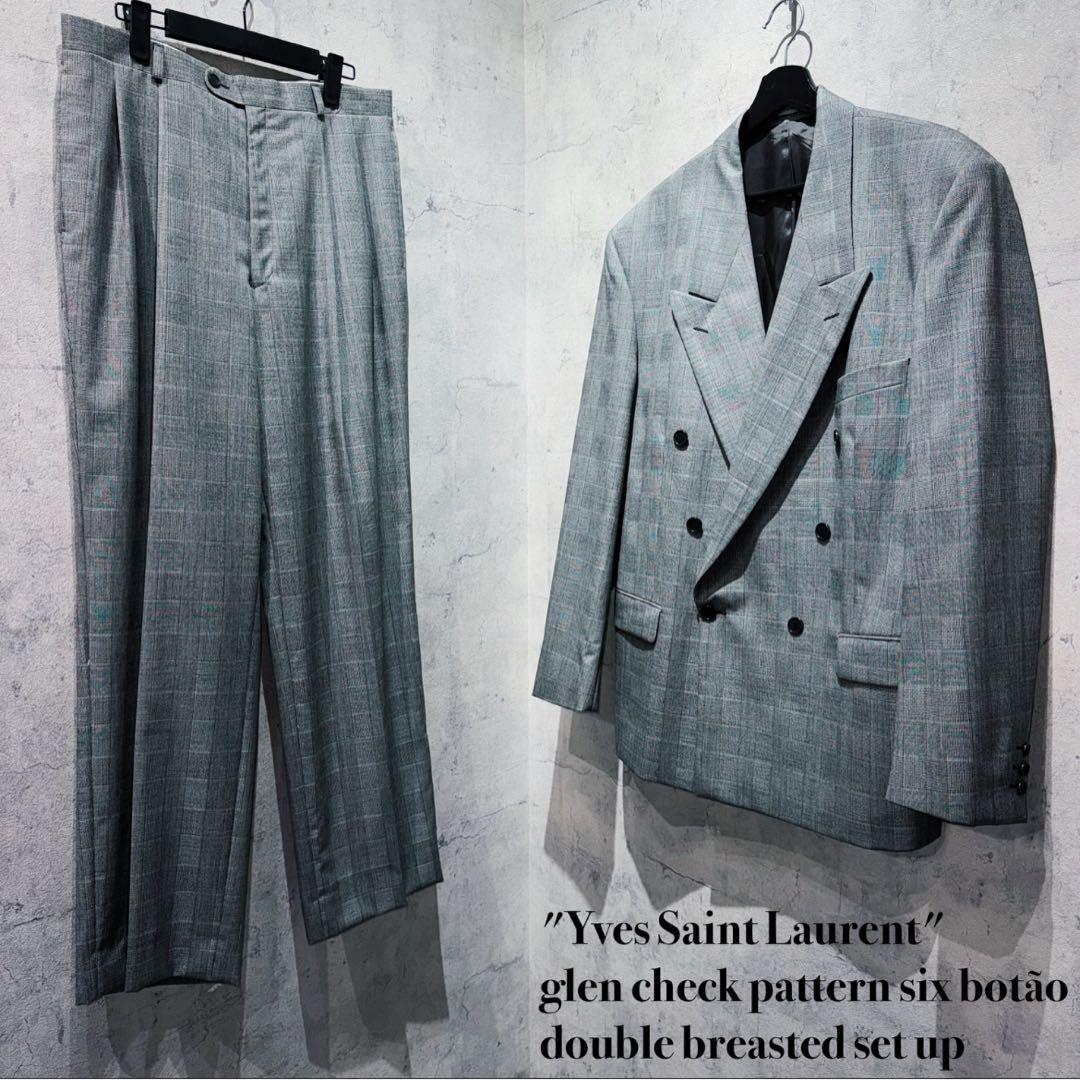 か*ん様 美品 Yves Saint Laurent グレンチェックスーツセット