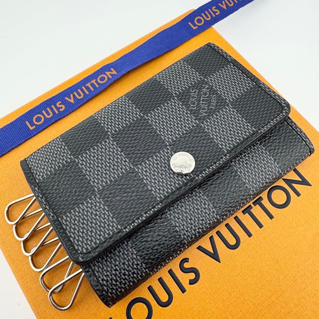 【極美品】ルイヴィトン ミュルティクレ6 キーケース 6連 ダミエ グラフィット