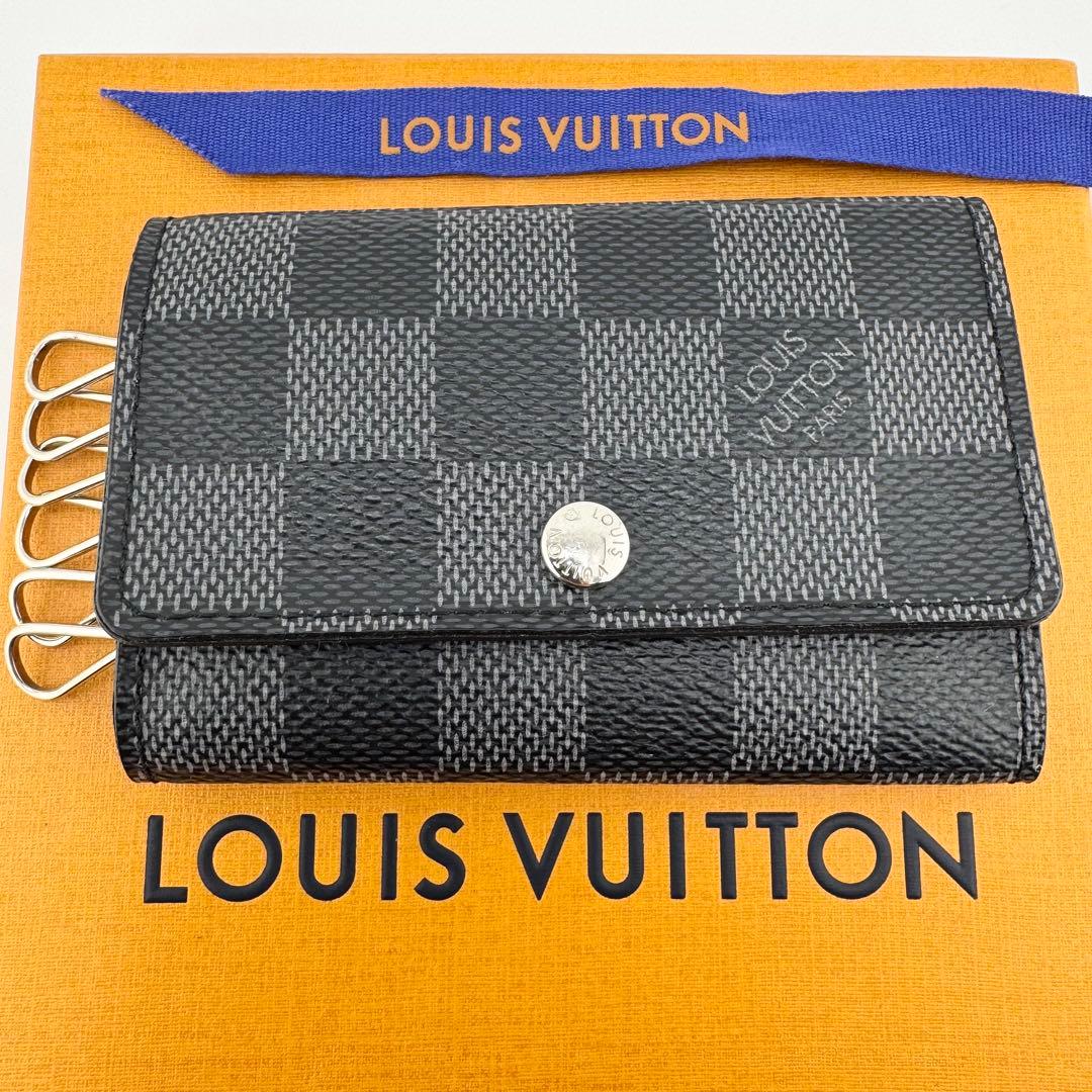 【極美品】ルイヴィトン ミュルティクレ6 キーケース 6連 ダミエ グラフィット