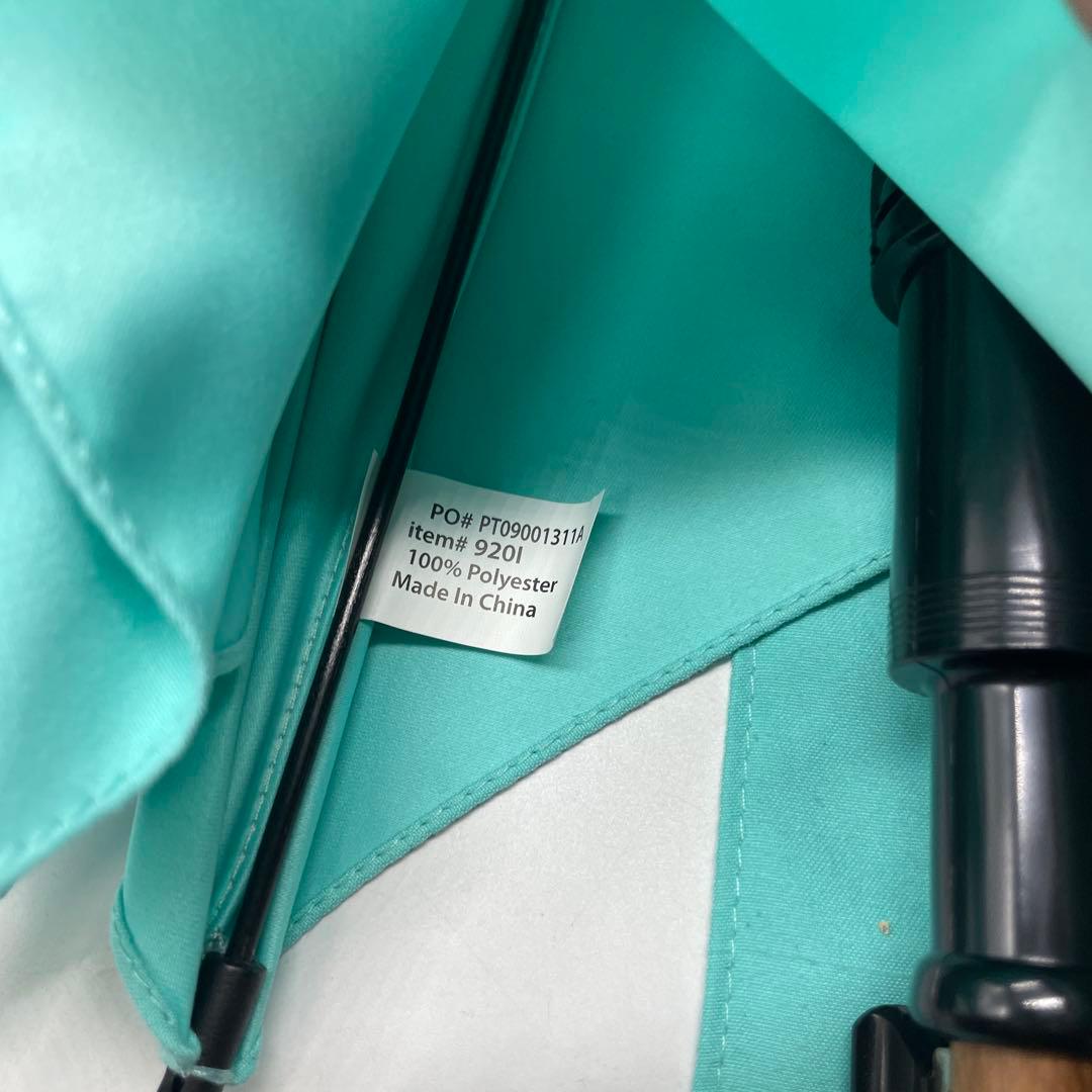 ティファニー ノベルティ 傘 パラソル Tiffany Blue ロゴ入り②