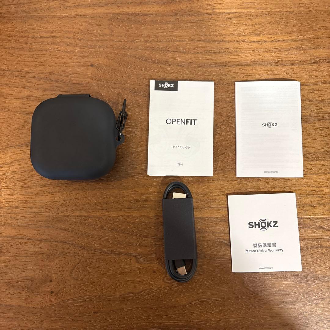 Shokz OPENFIT ワイヤレスイヤホン ブラック