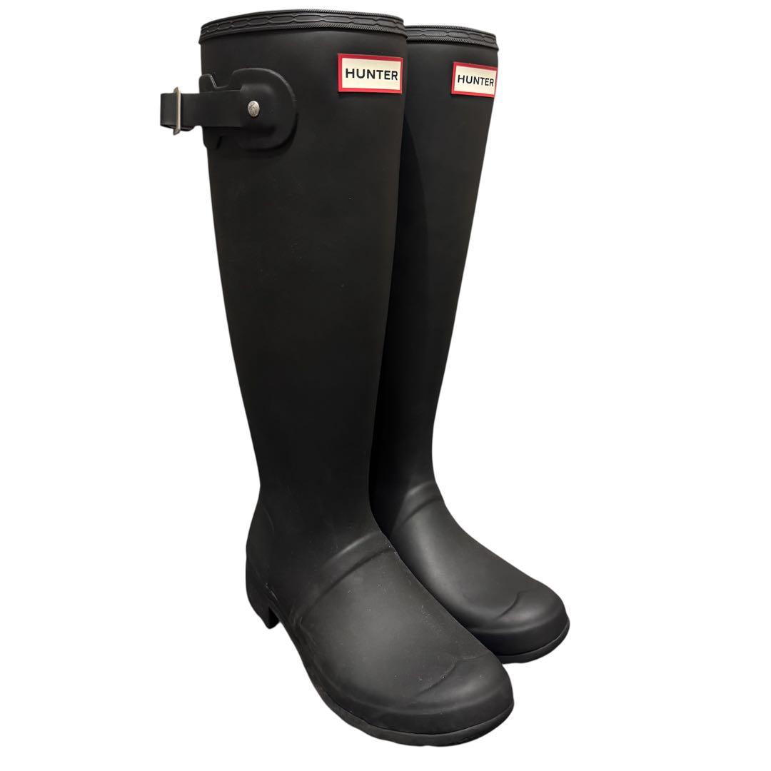 【極美品】　HUNTER ハンター　レインブーツ　WFT2210RMA ネイビー