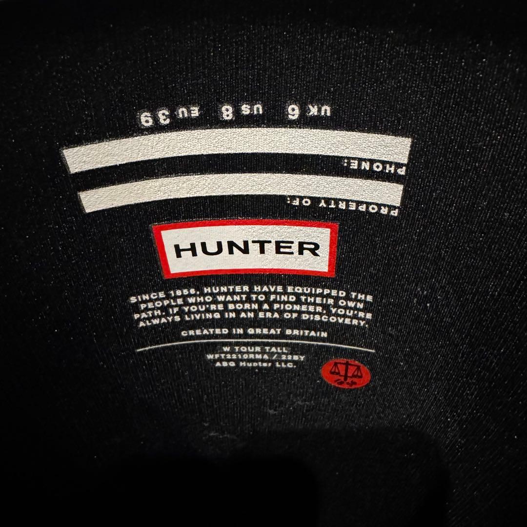 【極美品】　HUNTER ハンター　レインブーツ　WFT2210RMA ネイビー