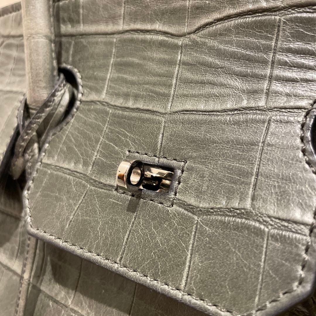 【超美品】銀座オーソドキシー　クロコ革　ショルダーバッグ