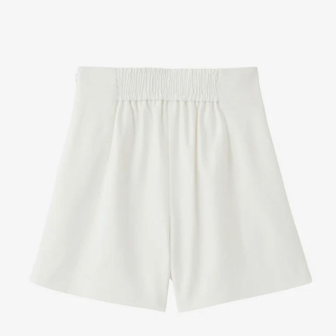 【S】ポローラ　クラシックハイウエストショートパンツ　オフホワイト