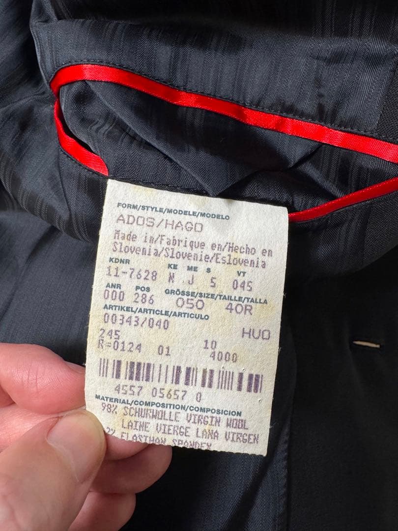 ④ Hugo Boss ヒューゴボス スーツ 黒