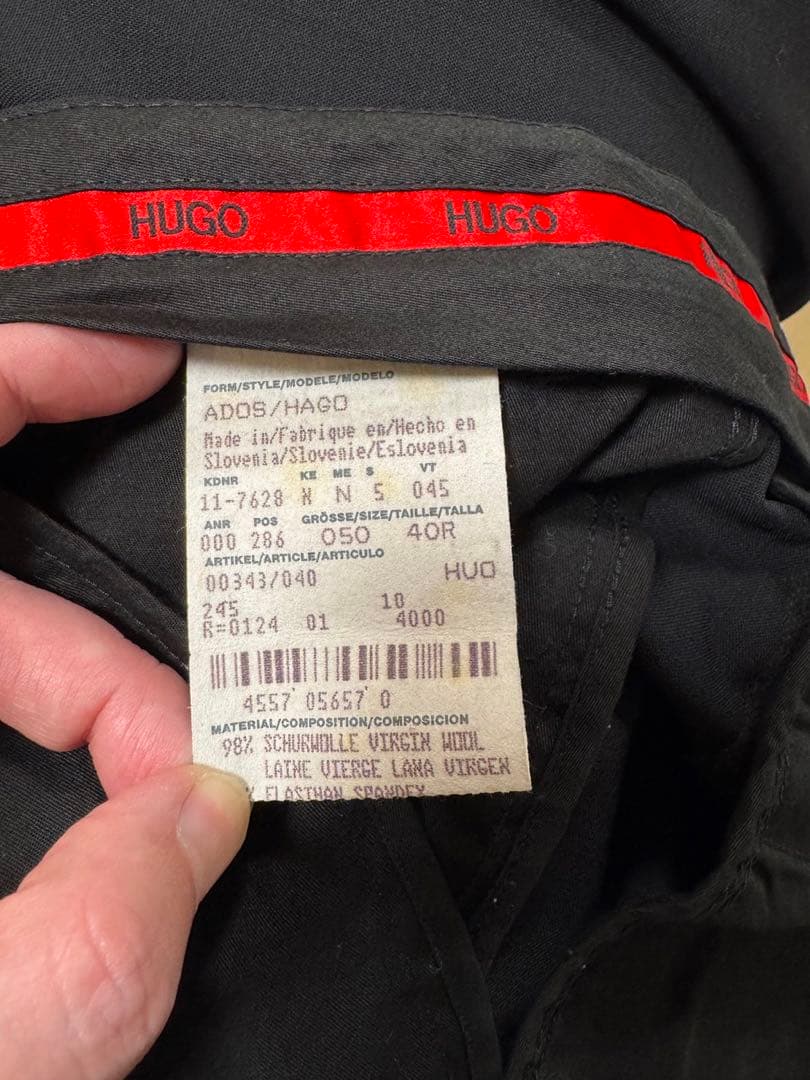 ④ Hugo Boss ヒューゴボス スーツ 黒