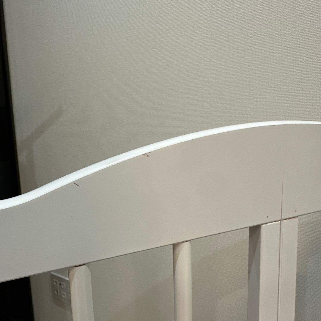 石崎家具ベビーベッド ワンタッチハイベッド パル ホワイト