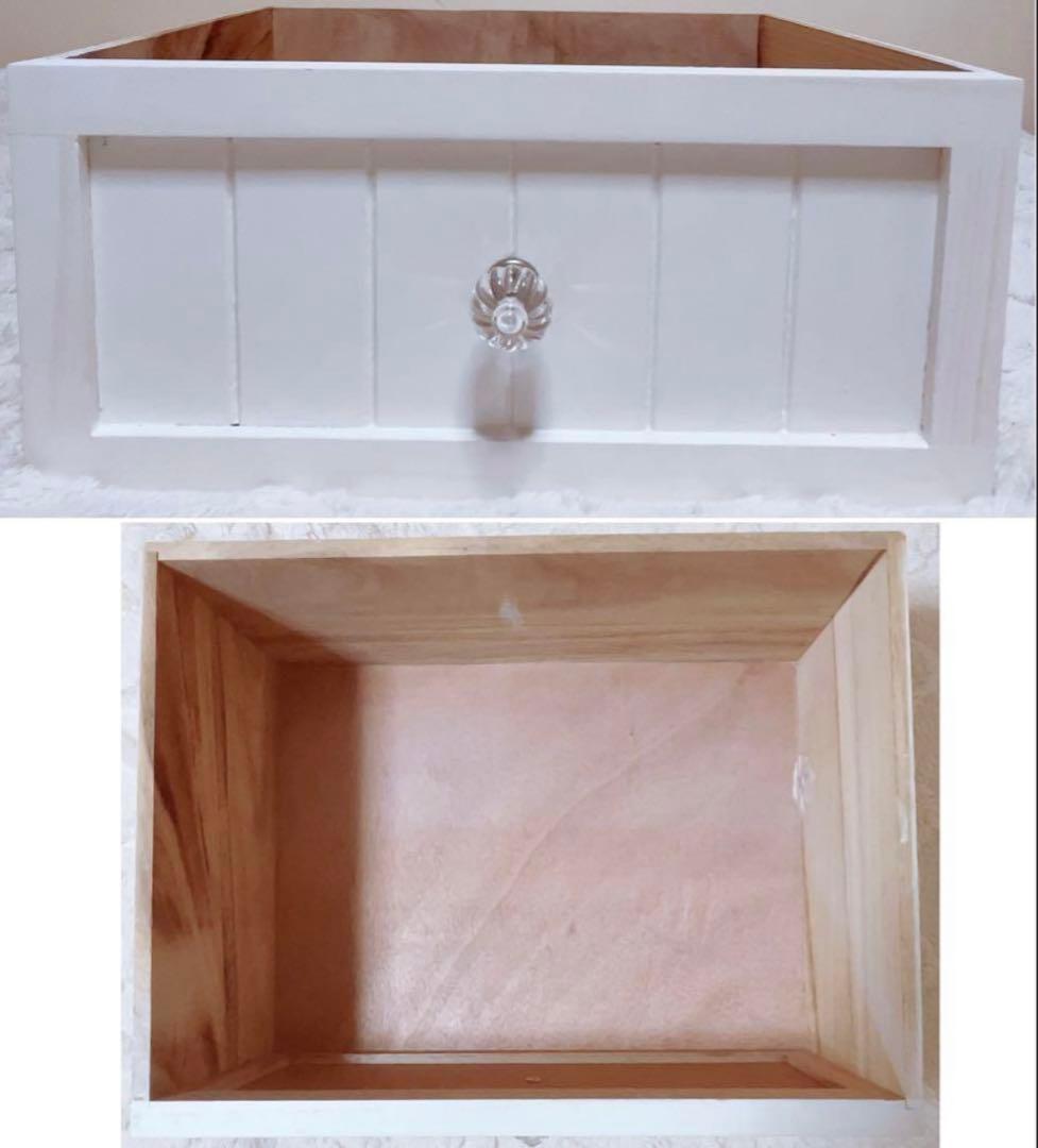 ♡SALE♡ シャビー調 チェスト5段 衣類収納 ホワイト アンティーク風