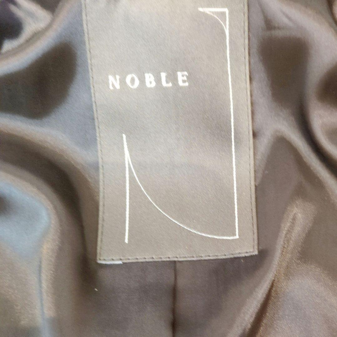 【タグ付・新品級】NOBLE ロングテーラードジャケット ブラック 36 日本製