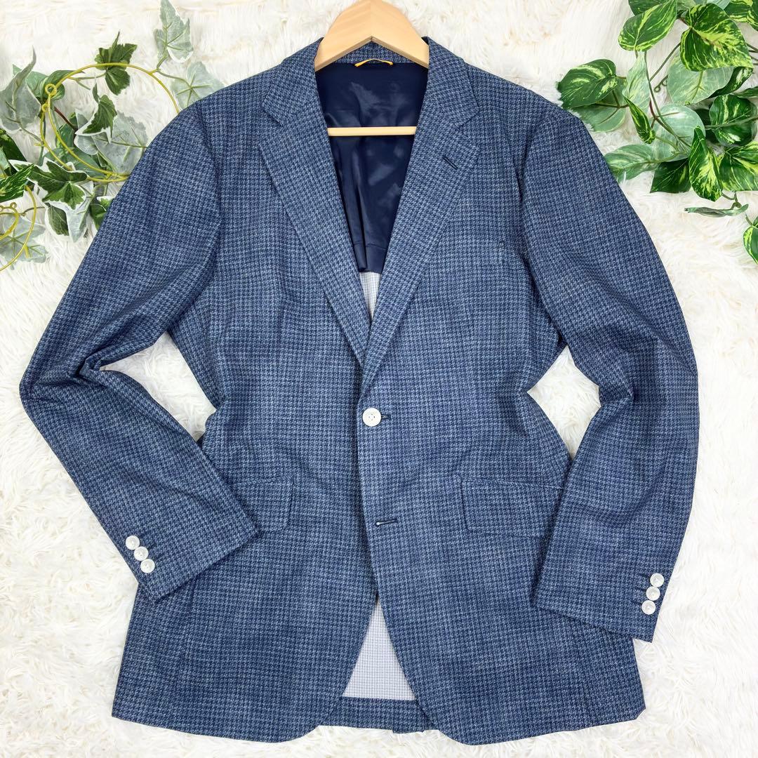 美品　タケオキクチ　シティーセッター　千鳥格子　アンコンジャケット　XL