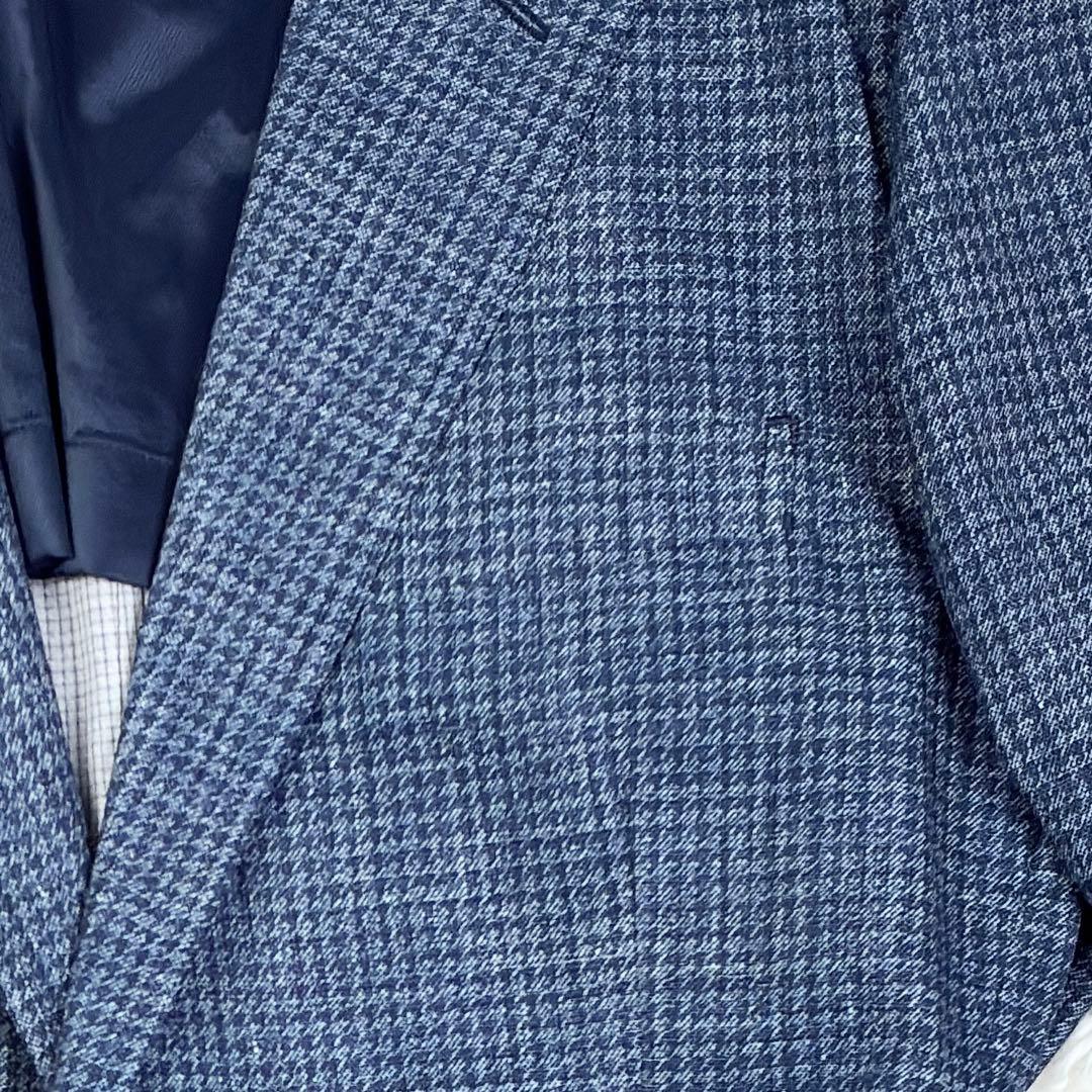 美品　タケオキクチ　シティーセッター　千鳥格子　アンコンジャケット　XL