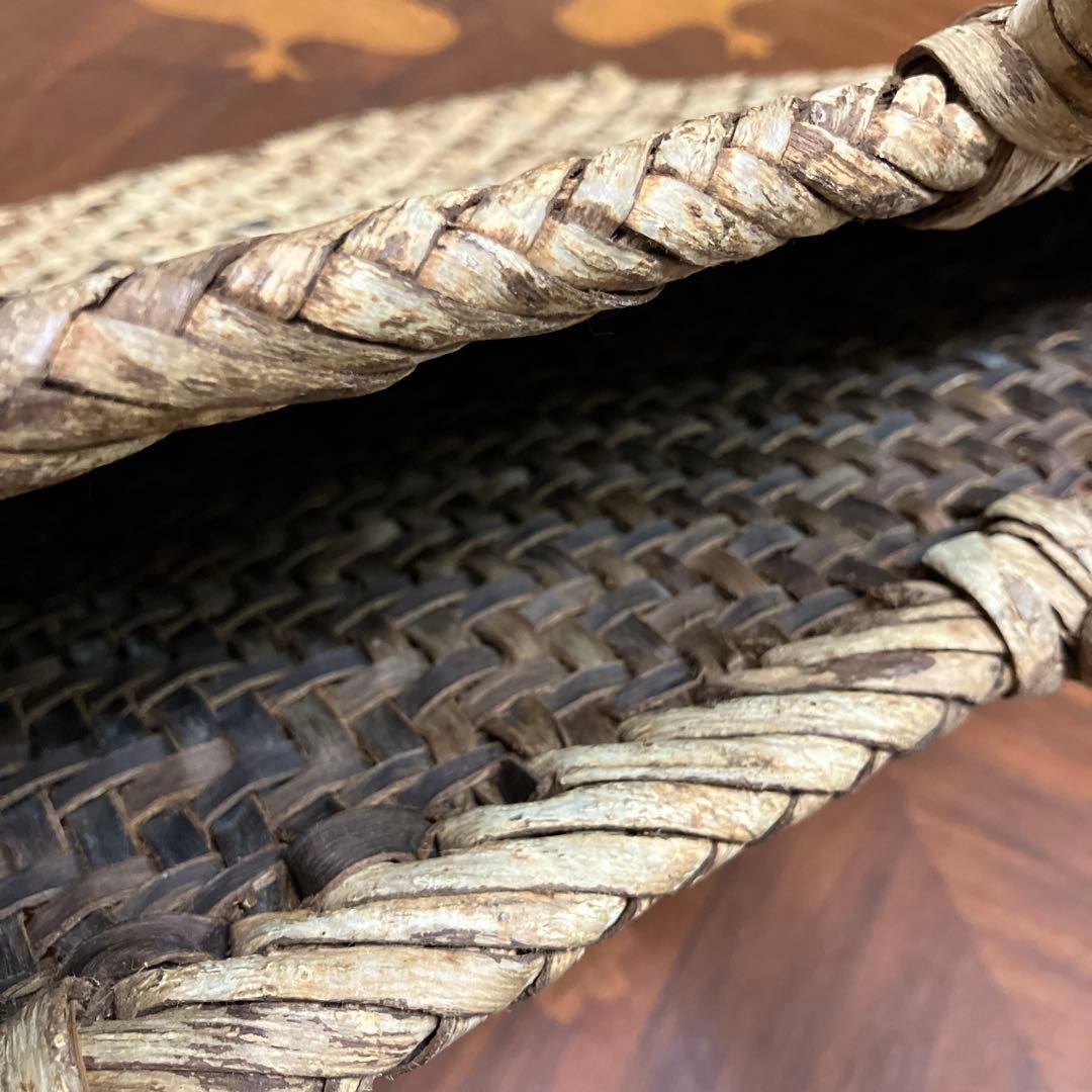 かごバッグ 山葡萄 胡桃