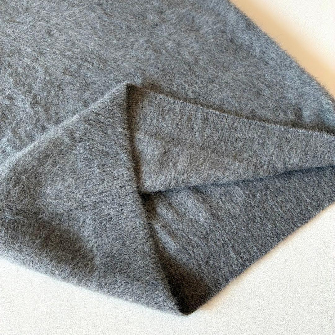 未使用✨OHGA　オーガ　FOX KNIT VEST　カシミヤ　グレー　ふわふわ