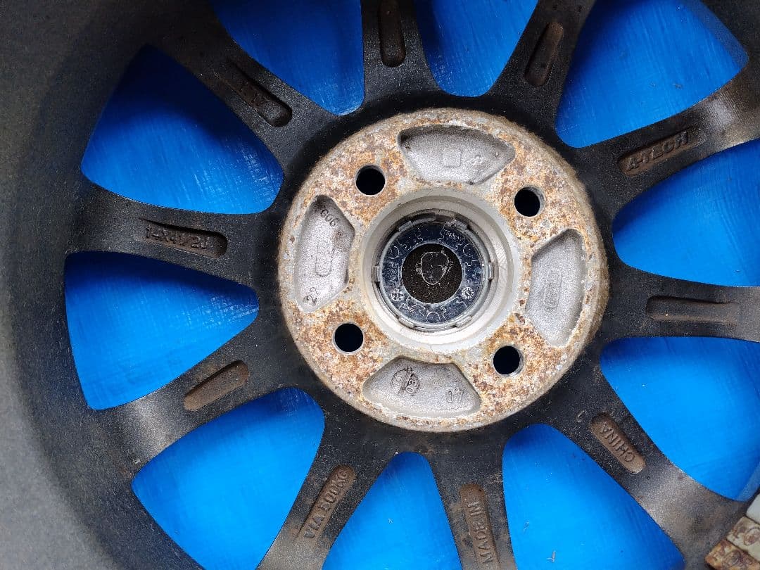 155/65R14【1/2】スタッドレスタイヤ、アルミホイール付、2本分割