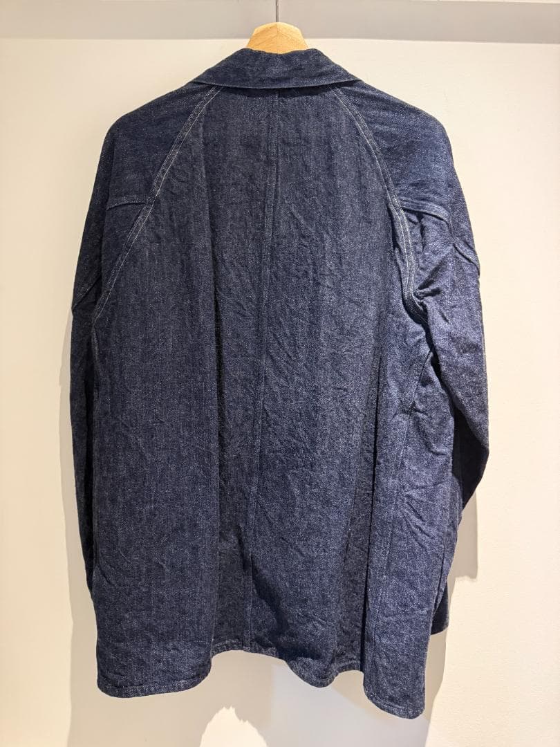 【試着のみ/サイズ3】COMOLI デニムワークジャケット インディゴ 21AW