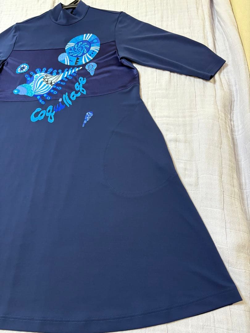 『新品未使用』⭐️トクコプルミエヴォル⭐️アップリケ刺繍や貝殻チュニックワンピース❣️