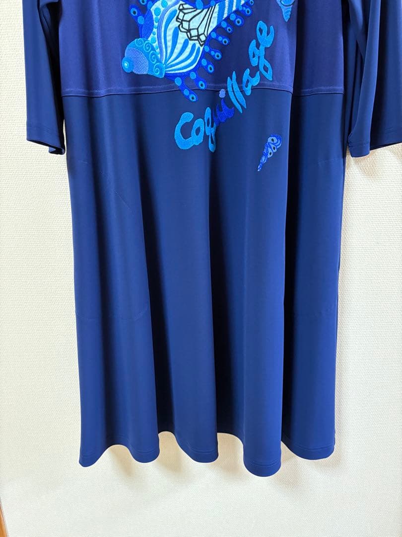 『新品未使用』⭐️トクコプルミエヴォル⭐️アップリケ刺繍や貝殻チュニックワンピース❣️