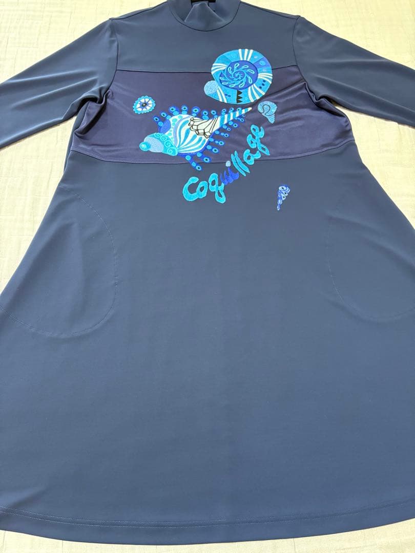 『新品未使用』⭐️トクコプルミエヴォル⭐️アップリケ刺繍や貝殻チュニックワンピース❣️