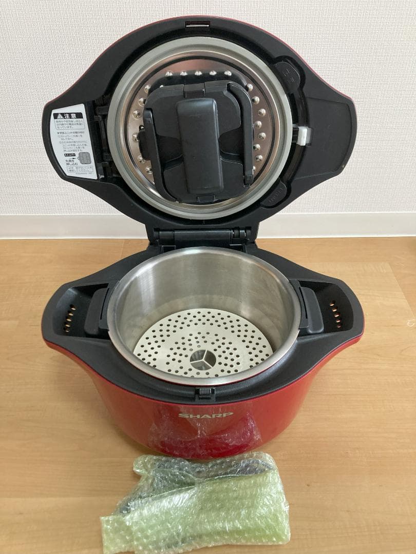 SHARP KN-HW24C-R ヘルシオホットクック 電気圧力鍋2.4L