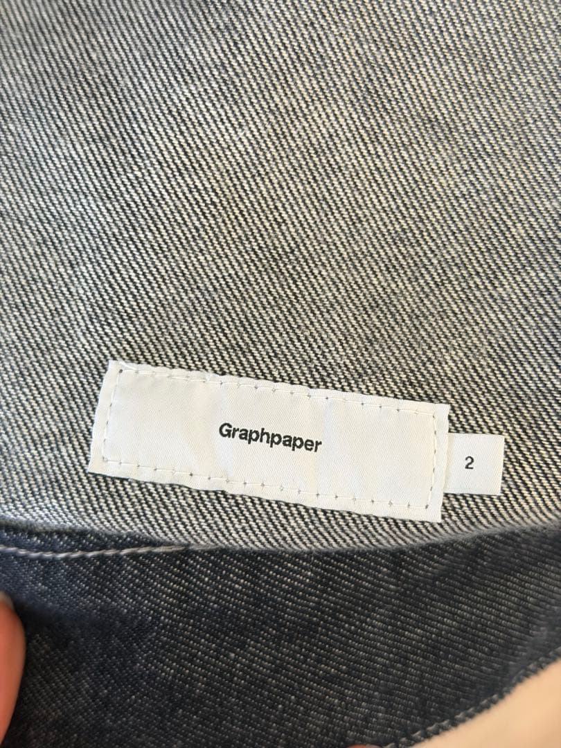 サイズ2 Graphpaper ダークデニム オーバーサイズジャケット メンズ