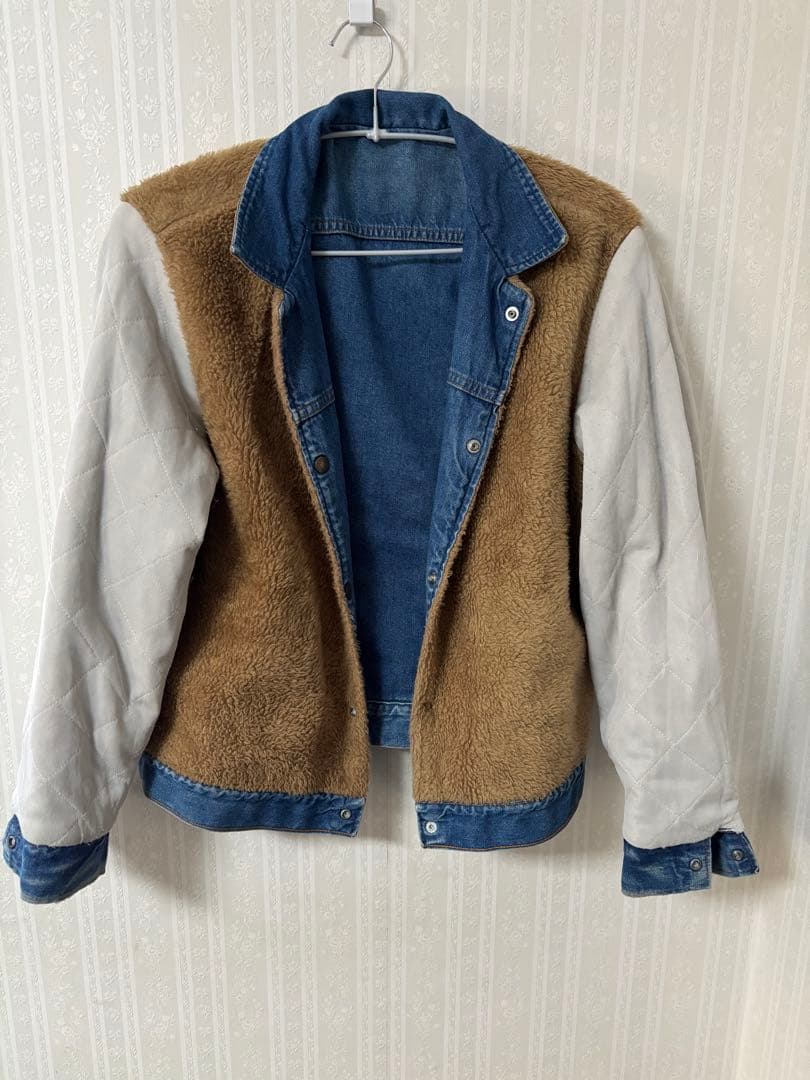 USA製Wrangler 70〜80's裏ボア/襟コーデュロイ デニムジャケット