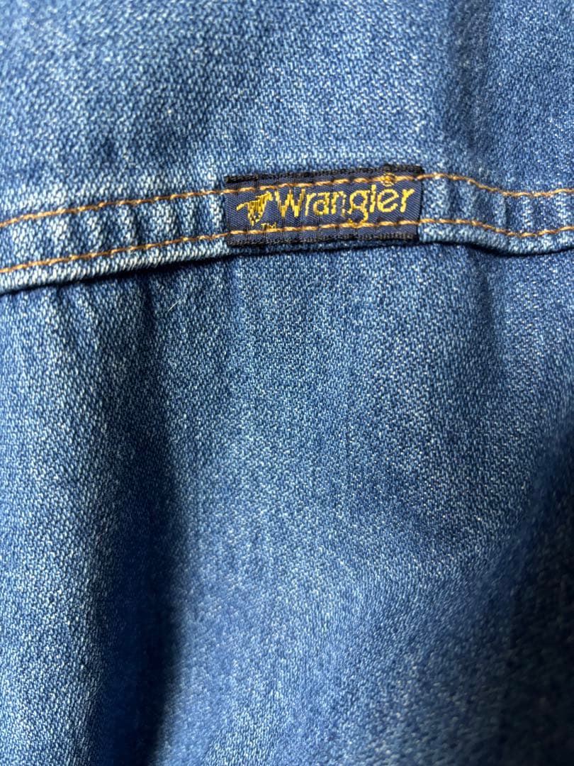 USA製Wrangler 70〜80's裏ボア/襟コーデュロイ デニムジャケット