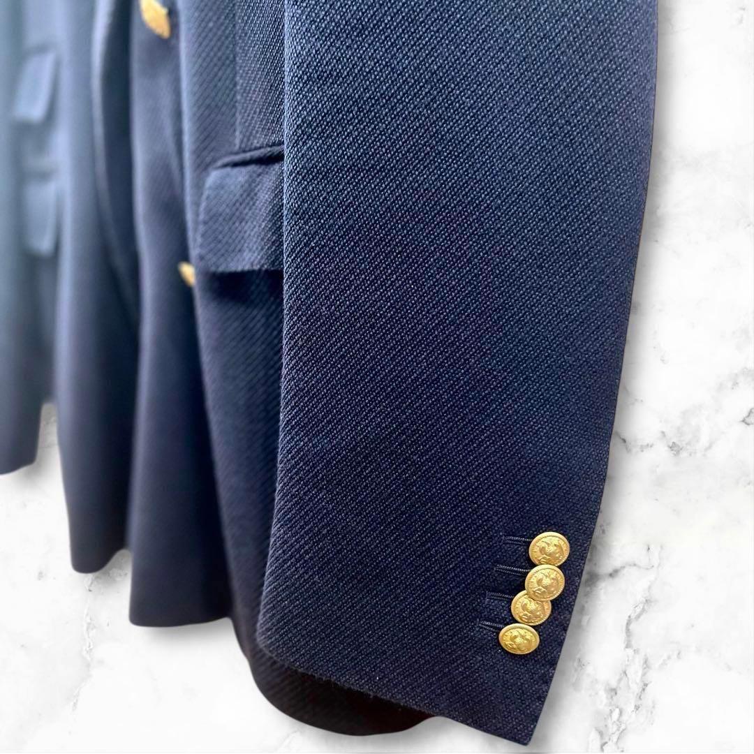 タリアトーレ⭐️ブリッラ別注⭐️46⭐️ネイビーダブルブレザー　ホップサック金ボタン