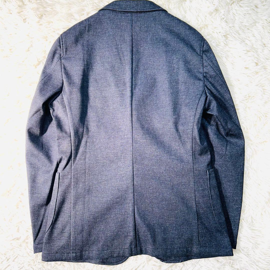 AOKI【未使用タグ付】洗える♪プリントジャージパジャマスーツセット　ネイビーS