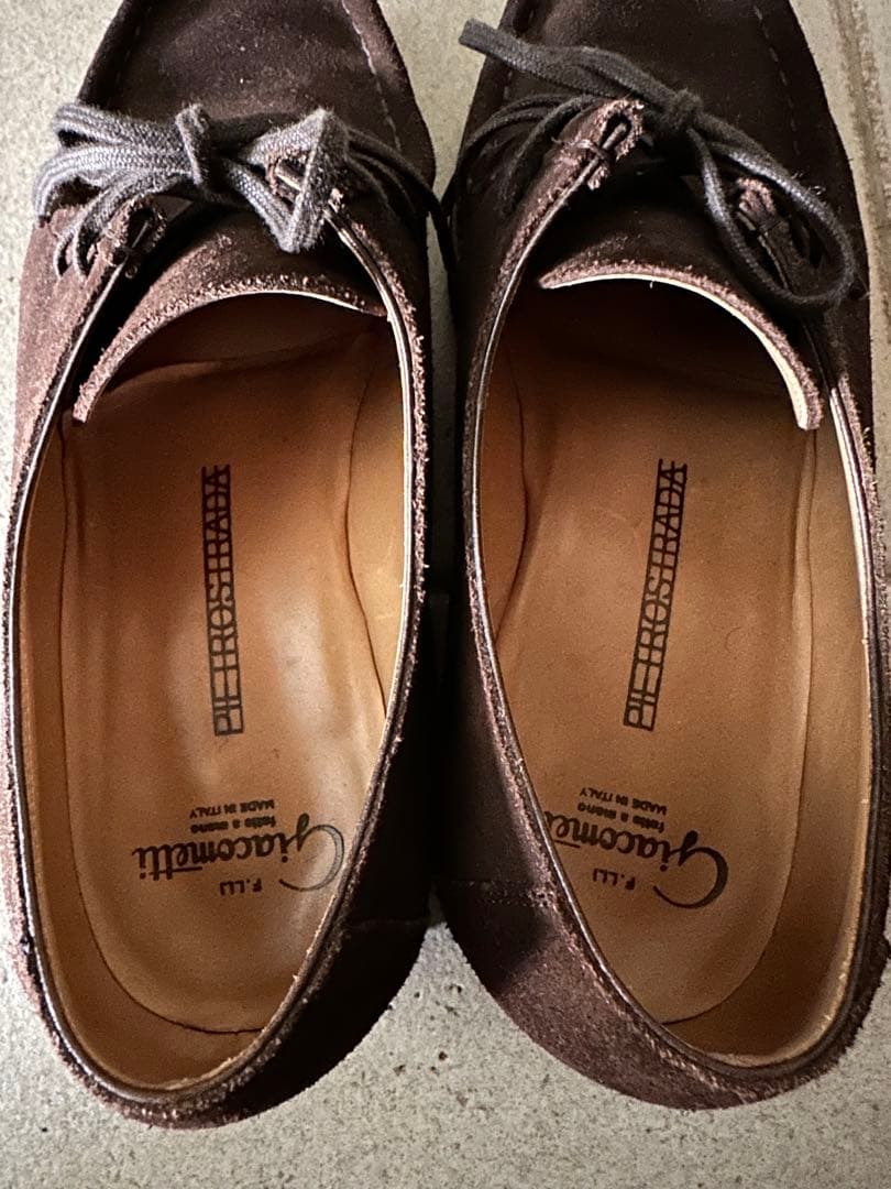 【美品】F.LLI Giacometti ジャコメッティ モカシン スウェード