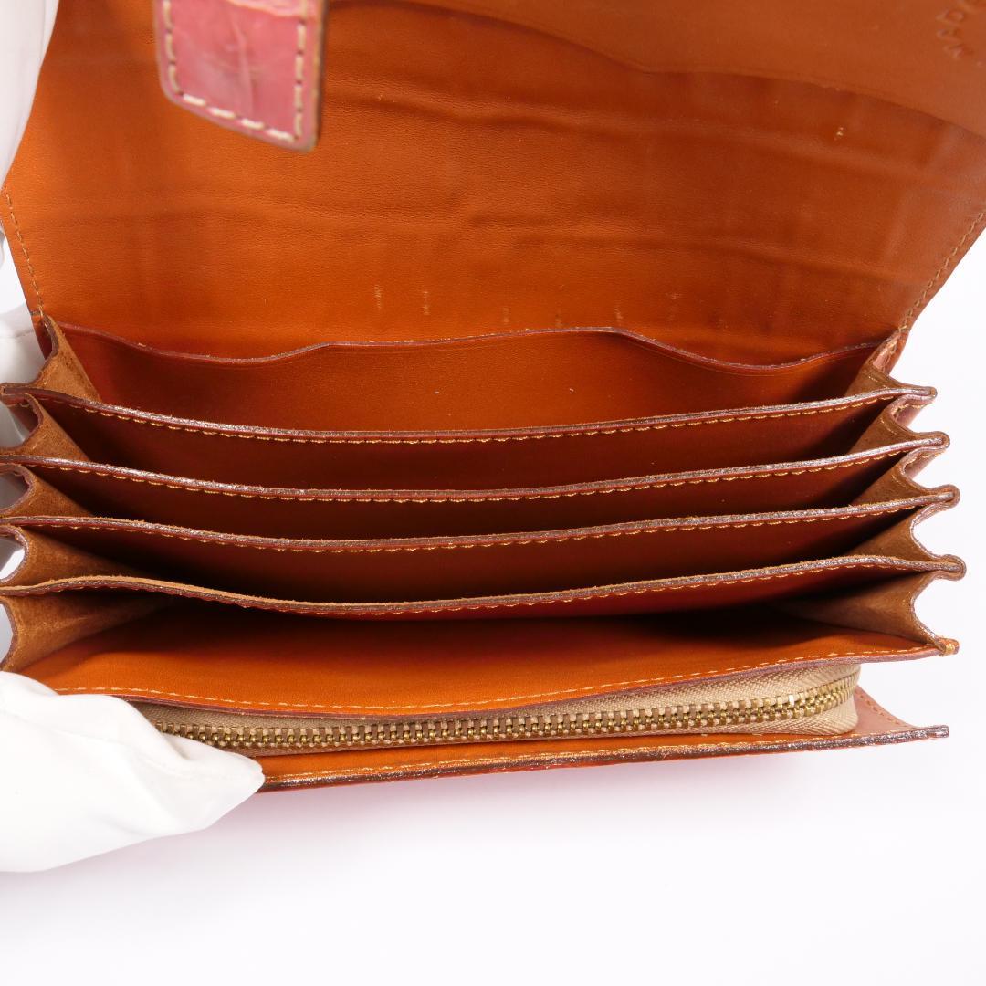 希少美品✨フェリージ 長財布 3005 コロコロ クロコ型押し レザー ピンク